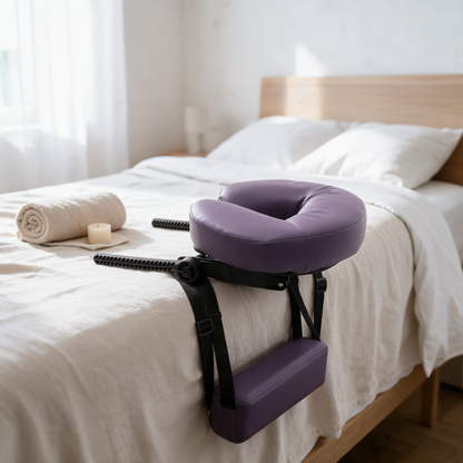 Cuscino Poggiatesta |  Kit Relax con Cinghie Regolabili per Letto, Divano e Tavolo | Relax e Massaggio a Casa