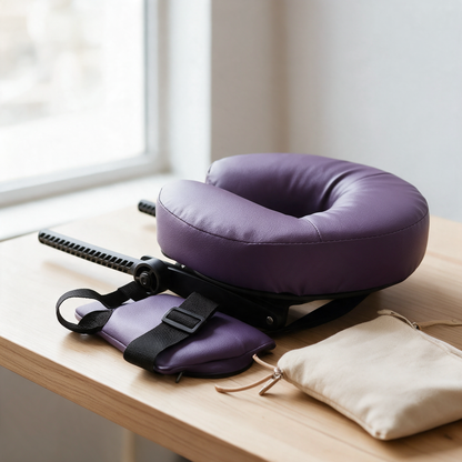 Cuscino Poggiatesta |  Kit Relax con Cinghie Regolabili per Letto, Divano e Tavolo | Relax e Massaggio a Casa